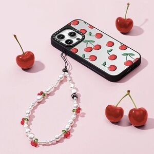 Casetify Fruit phone charm cherry.